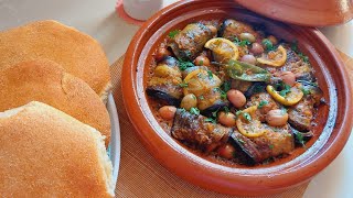 Tagine daubergine à la viande hachée ألذ طاجين بالباذنجان و اللحم المفروم👌👌 [upl. by Icak]