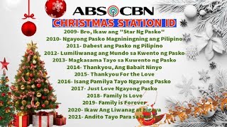 ABS CBN CHRISTMAS STATION ID 20092021 PLAYLIST [upl. by Lyred]