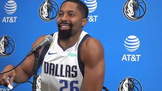 Dallas Mavericks Media Day 2024  Spencer Dinwiddie [upl. by Anidem]