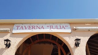 Corfu  Taverna Julia the Best TRADICIONAL Greek Taverna at Gardeno Beach Island Greece SikoStudios [upl. by Nalyr]