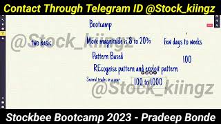 Stockbee Latest Bootcamp Download  Pradeep Bonde New Complete Bootcamp 2023 Download [upl. by Hanny]