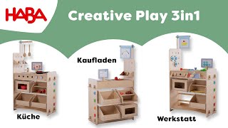 Creative Play 3 in 1 Küche Kaufladen amp Werkstatt in einem I Produktvideo [upl. by Nnylekoorb]