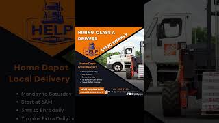 Work for Home Depot cdl cdljobs truckdriver trucking providenceri [upl. by Mountfort869]