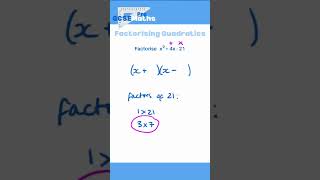 Factorising Quadratics gcsemaths gcse factorise factorising algebra foundation quadratic [upl. by Grover]