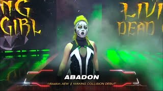 Abadon Entrance  AEW Collision October 28 2023 [upl. by Ellehsad649]