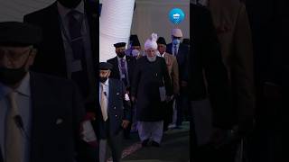 Hazrat Mirza Masroor Ahmad aba arrives for the concluding session of Jalsa Salana UK 2024 [upl. by Atelahs169]