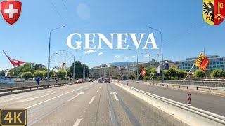 Driving Geneva Switzerland 🇨🇭  4K City Drive [upl. by Cicenia]