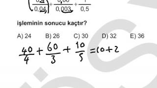 KPSS 2010 Lisans Matematik Soruları ve Çözümleri [upl. by Taggart]