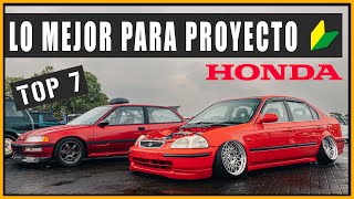 TOP 7 MEJORES HONDA PARA PROYECTO o TU Primer Proyecto JDM  Andejes [upl. by Anaxor]