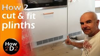 Kitchen Fitting How to fit plinths with grill Installing kick board [upl. by Lareine732]