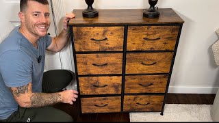 Details amp Full Review of the WLIVE Fabric Dresser for Bedroom [upl. by Prince]