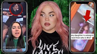 18 Glitch in the Matrix TikToks that Make Me QUESTION MY REALITY The Scary Side of TikTok [upl. by Acilejna]