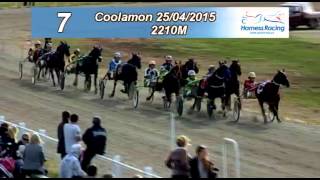 COOLAMON  25042015  Race 7  REDBANK LODGE STANDARDBREDS COOLAMON PACERS CUP [upl. by Idona685]