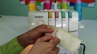 Brother 1034D Serger 28 Removing Overlock Stitches [upl. by Heilner]