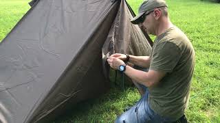 Tarp basics  the canadian tent with two trekking poles [upl. by Enilada612]