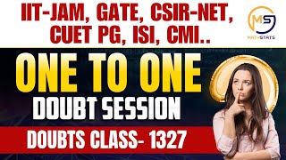 Doubts Class1327  JAM GATE NET CUET ISI CMI  Ask Me Anything  Mathstats [upl. by Nelyt]