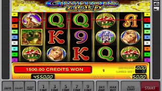 Gryphons Gold Slot  Big Win For Free Games Bonus [upl. by Cynarra969]