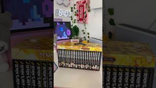 Demon Slayer manga box set unboxing ✿ Manga unboxing mangahaul mangaunboxing mangashelf [upl. by Emmi]