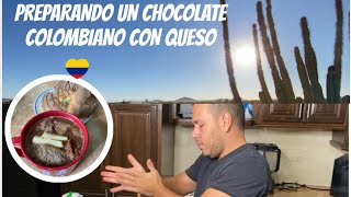 RECETA DE CHOCOLATE COLOMBIANO CON QUESO Y PAN [upl. by Ressay893]