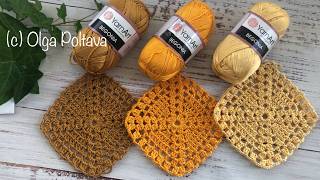 Crochet Granny Squares in Autumn Colors Crochet Video Tutorial [upl. by Neil]