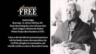 Sarah Gudger Audio Reenactment Slave Narrative from the Federal Writers Project of 1938 [upl. by Borchert]