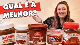 Provando VÁRIAS NUTELLAS Creme de Avelãs  Tábata Romero [upl. by Whittaker844]