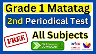 Grade 1 Matatag Second Periodical Test How to download [upl. by Anneres]