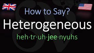 How to Pronounce Heterogeneous CORRECTLY Meaning amp Pronunciation [upl. by Armahs]