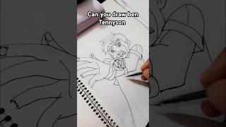 Ben Tennyson 🔥 ben10 art drawing sketch shorts sketch [upl. by Barlow]