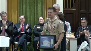 Eagle Scout Ceremony  Nathan Bodette [upl. by Fernald]