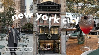 nyc vlog 🍁 cozy fall breakfast holiday decor shopping lunch at eataly flatiron amp festive drinks [upl. by Akeylah]