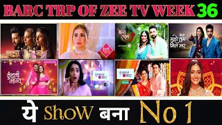 Zee TV All Shows Barc Trp of This Week 36 2024  Barc Trp Of Zee TV [upl. by Aihsilat943]