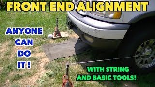 Auto Front End Alignment Made Easy Do it yourself [upl. by Ardena755]