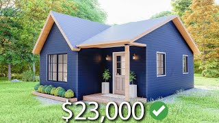 7x9 Meters Modern Small House Design  2 Bedrooms Cabin House Tour  Tiny House Living [upl. by Hardy69]