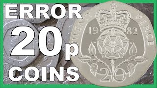 20p ERROR COINS TO LOOK FOR IN CIRCULATION WORTH ££££s  2018 VIDEO [upl. by Dewhirst619]