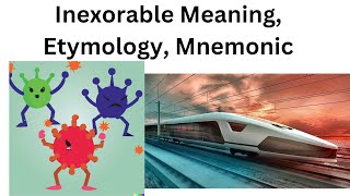 Inexorable Meaning Etymology Mnemonic [upl. by Caitrin710]