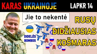 Lap 14 IŠLEISKITE KRAKENĄ Ukrainiečiai PANAUDOJA SUNKIUOSIUS ŠTURMO OKTOKOPTERIUS Karas Ukrainoje [upl. by Nimaynib]