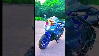 R15 V4 Blue Colour Modified 😱🔥YamahaR15 V4 WhatsApp Status yamaha r15v4shortsshortsvideo [upl. by Aleahc]