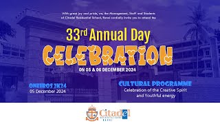 ONERIOS 2K24  33rd Annual Day Celebration  Citadel Residential School Ranni  051224  Live [upl. by Horick]