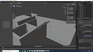 tutorial part 8 modeling cornice plafond dan plint blender 29 [upl. by Hughes80]