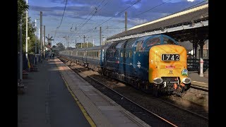 Deltic 55009 Alycidon  Morpeth Railway Station  HD [upl. by Woodley211]