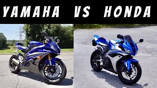 Honda CBR600RR VS Yamaha R6  The BEST 600CC Bike [upl. by Ashleigh]