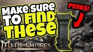 WHERE And HOW To Find PERK POINTS Myth of Empires Survival RPG [upl. by Urania882]