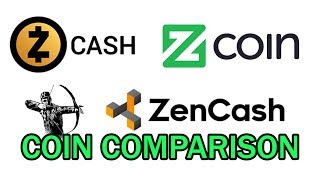 ZenCash vs ZCoin vs ZCash  A comparison of the coins [upl. by Harberd440]