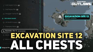 Excavation Site 12 All Treasure Chest Locations  Star Wars Outlaws [upl. by Undine]