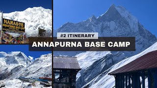 Annapurna Base Camp  ABC Trek Itinerary [upl. by Colfin]