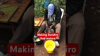 My dad making dundiro and mutura with love love fatherlove fatherdaughter goat goatslover [upl. by Ddet]