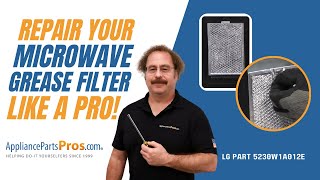 How To LGKenmore Microwave Grease Filter 5230W1A012E [upl. by Adey171]