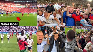 England Fans Crazy Reactions to Saka Goal vs Switzerland [upl. by Chita366]