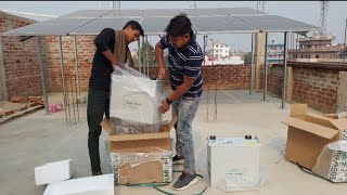 10 KW Lithium battery power bank installation 5 kilowatt Bihar Sharif [upl. by Geibel]